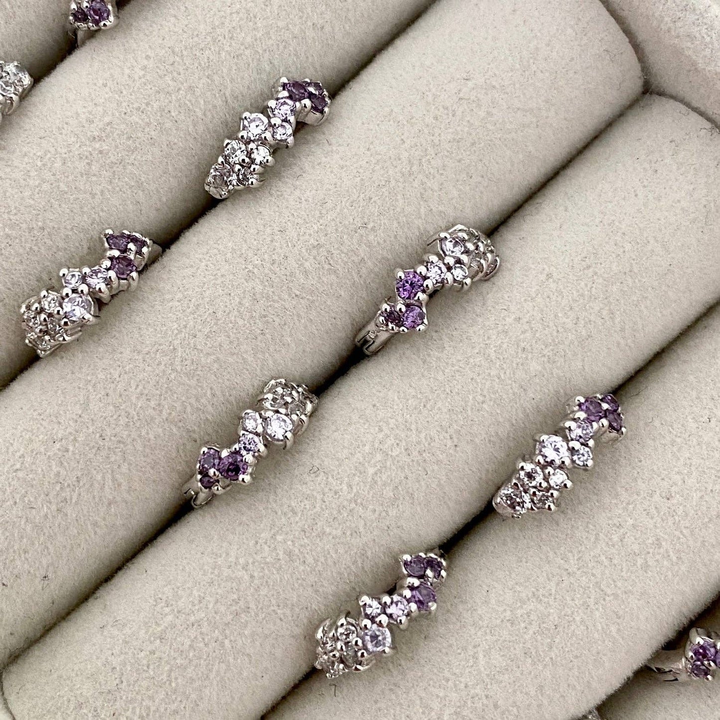 Purple Gradient Covey Huggies | Silver (Limited Release)