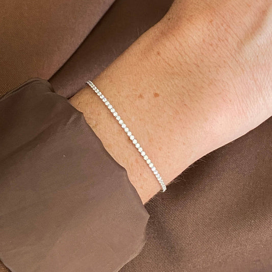 Tennis Bracelet | Silver