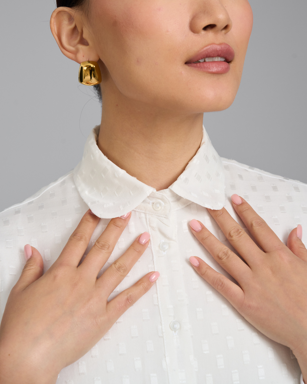 The Sylphide Blouse | Balloon Sleeve Blouse with Detachable Collar
