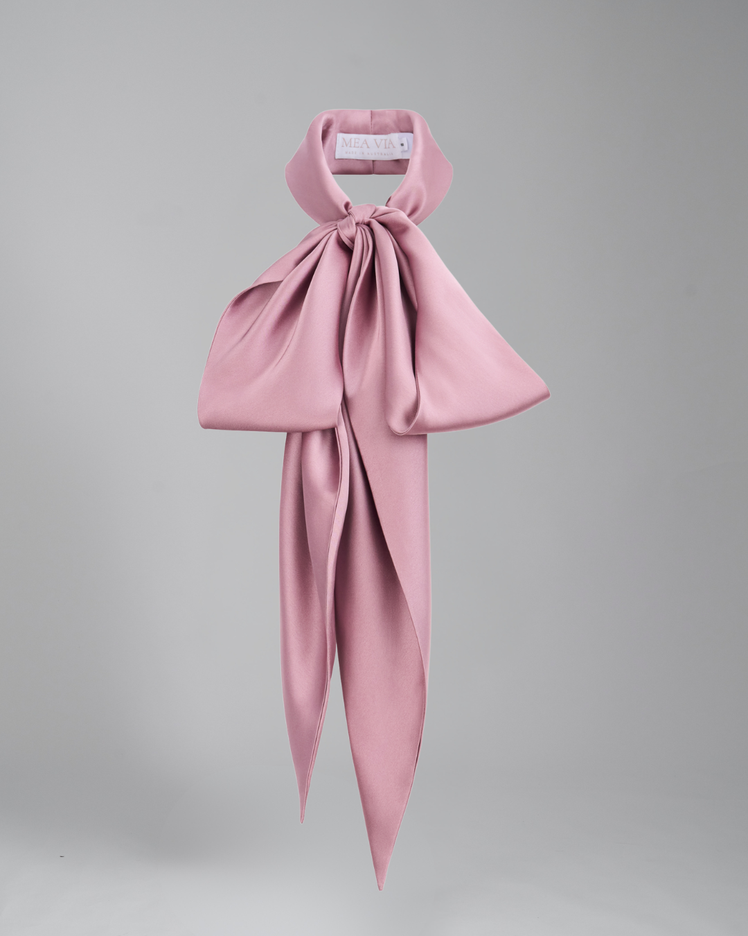 Pussy Bow Detachable Collar | Blush Pink Satin