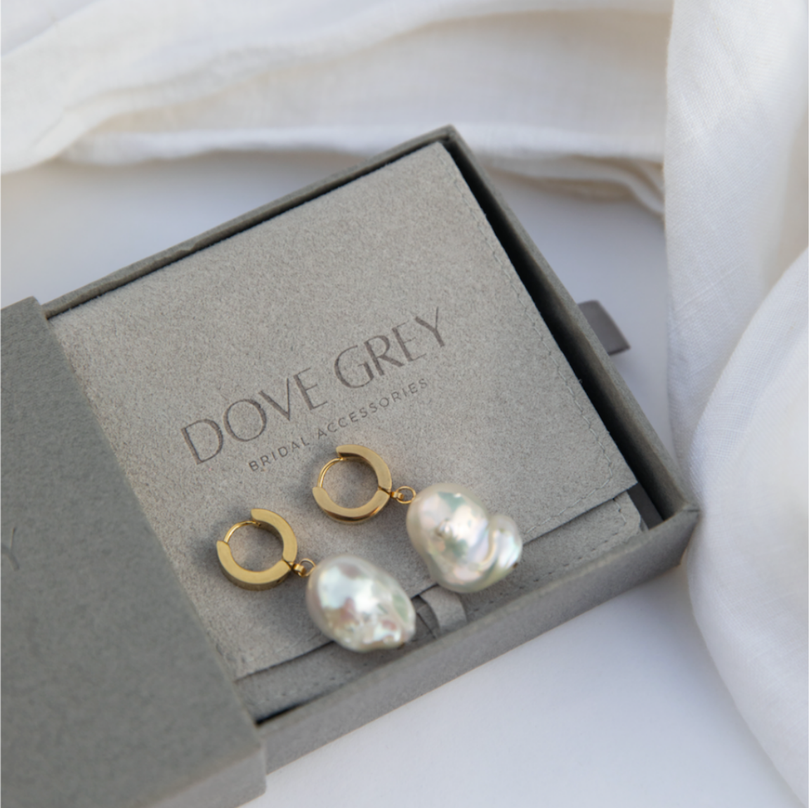 Kirra Pearl Drop Earrings | Gold